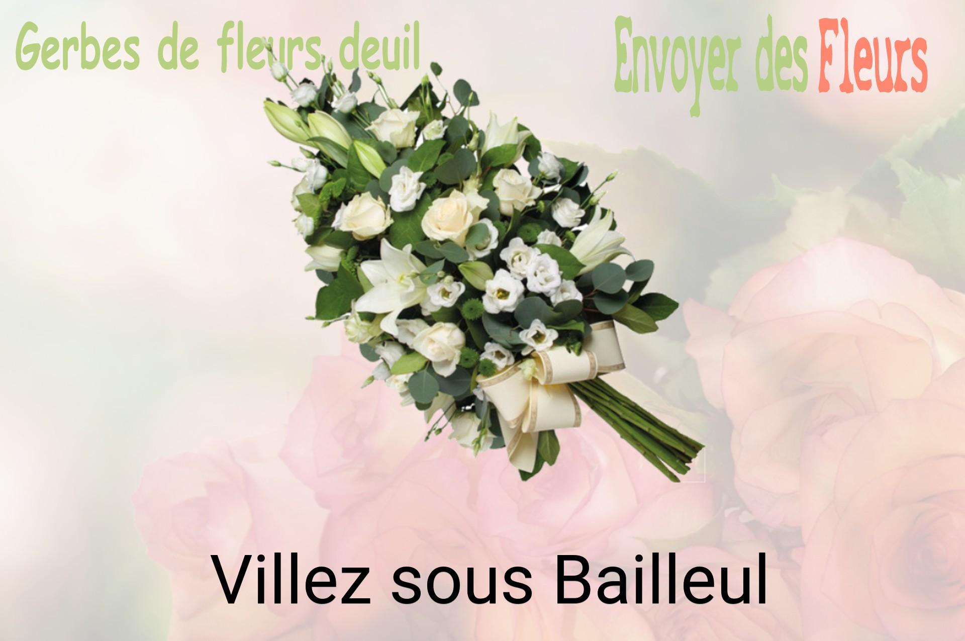 Gerbe de fleurs de deuil livrée à Villez-sous-Bailleul